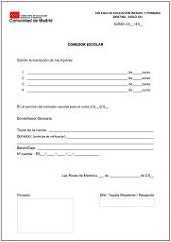 solicitud de comedor escolar